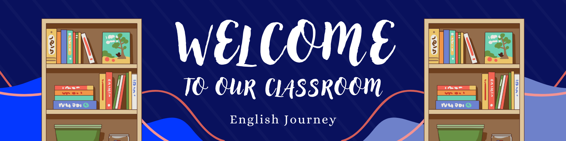 Red And White Illustrative Welcome To Our Classroom Google Classroom Header